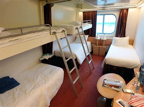 Interior quarters for 4 passengers on the carnival magic